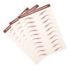 NOLITOY 3 Sheets Eyebrow Stickers Brown Firm Contour Peel off