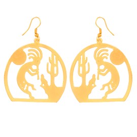 Touchstone Indian Bollywood Fashion Handcrafted Designer Jewelry Light Weight Earrings in Gold Or White Tone for Women., Metal, No Gemstone