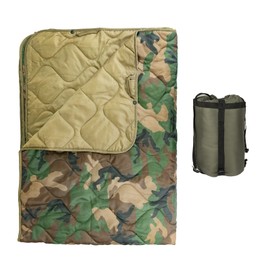 LOOGU Camo Blanket Waterproof Poncho Liner for Outdoor Camping, Hiking, Hunting, Survival, Backpacking, Picnicking, Fishing Trips