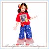 Oasis Fabrics BonEful Fabric FQ Cotton Quilt Blue Red White