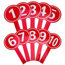 Alipis 10Pcs Holding a Handheld Auction Paddles Score Paddles Voting Scoreboards Teacher Classroom Event Supplies