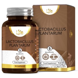 LN Lactobacillus Plantarum | 90 L-Plantarum Capsules - 5 Billion CFU High Strength Probiotic per Serving | Lactobacillus Probiotics | Non-GMO, Gluten & Allergen Free | Made in The UK