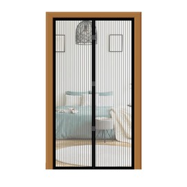Clevinger Magnetic Screen Door Mesh, Fit Door Size 92x206CM,Screen Size 100x210CM, Heavy Duty Magnets Door Net with Magnetic Closure, Self Sealing,Keep Bugs Out,Pet and Kid Friendly (1)