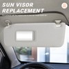 Grey Driver Left Side Sun Visor Replacement Compatible with 2010-2023