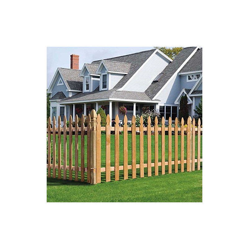 Outdoor Essentials Western Red Cedar French Gothic Fence Picket Bundle,