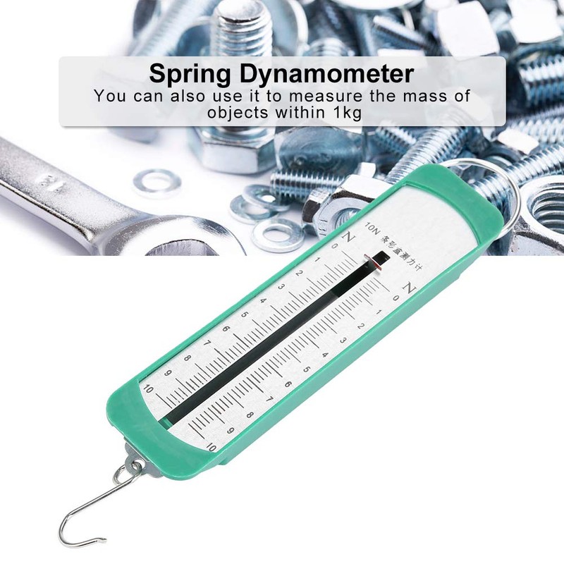 Meter 10N Newtonmeter Plastic Spring Dynamometer, Spring Balance Scale Experiment