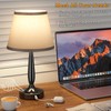 Kakanuo Touch Table Lamp for Bedroom, Small Bedside Lamp with