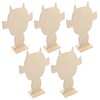 DOITOOL 5pcs Wooden Clay Board for Portrait Making Safe Durable