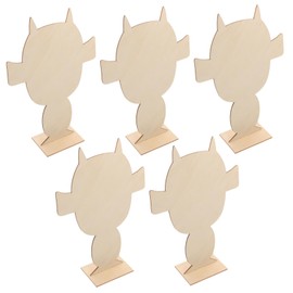 DOITOOL 5pcs Wooden Clay Board for Portrait Making Safe Durable Pottery Boards for DIY Crafts for Beginners Artists Base for Lifelike Creations