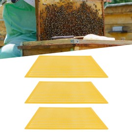 Leapiture 3pcs Plastic Bee Queen Protect Excluder Beehive Separated Board Bee Queen Board Beekeeping Tool Beehive Exclusion Device for Beekeepers Beekeeping Yellow