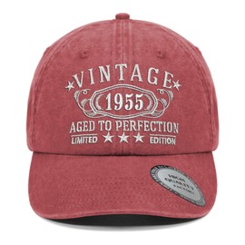 70th Birthday Gifts for Women Wife Grandma,1955 for 70 Year Old Vintage Baseball Hat, Turing 70th Parents