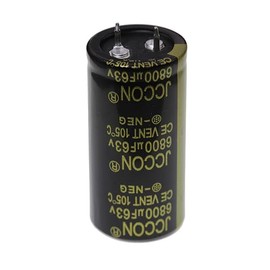 2 Pieces 63V 6800UF 2 Pin Solder Snap-in Terminal Electrolytic Capacitor 63 Volt 6800 uF