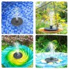 AMZtime Solar Bird Bath Fountain Solar Fountain Pump Solar Outdoor