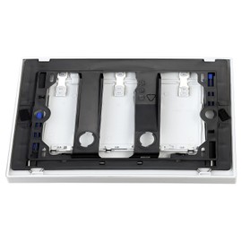 PuritySage Dual Flush Wall Hung Toilets Water Tank Flush Plate,Compatible with Geberit Sigma 30-115.883.KK.1,Toilet Replacement Part with Easy Installation and Save Water(White-G)