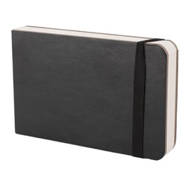 Watercolor Sketchbook, Portable Pocket Travel Diary Book 300GSM 30 Sheets 14 X 9cm, Ideal for Landscapes, Perfect Travel Companion, Versatile Use, for Outdoor Sketching (Black)