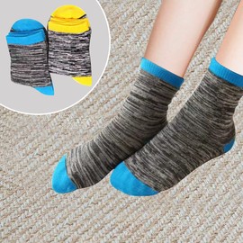 WAFUZI Kids Boys Crew Socks Mid Cut Athletic Calf Socks for Toddler Little Kids Youth Boys Girls 12 Pairs Half Cushioned Ankle Socks 7-10 Years
