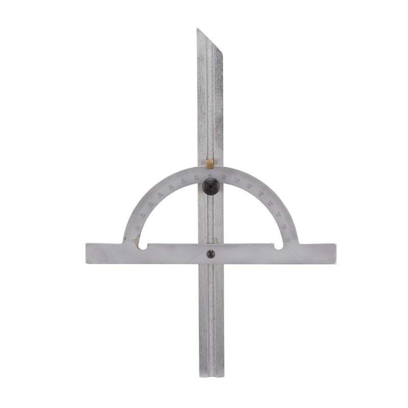 Woodworking Protractor Carbon Steel High Accuracy Easy Read Portable Adjustable