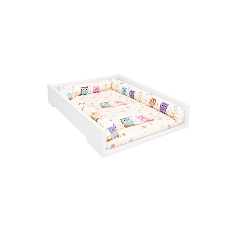 Baby Changing Table Topper, Straight Sides, 53.2x70 cm, White