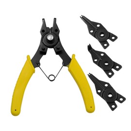 DOITOOL Internal External Circlip Pliers Spring Clamp Tool Set Large Small Pliers Metal Plier Home Mechanics