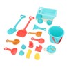 16pcs Kids Beach Toys Set Bucket Shovel Rake Sand Model