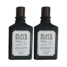 SKINFOOD Skin Calming Moisture Supply 2 Pieces Black Sugar Perfect Toner 2X For Men / 스킨푸드 피부진정 수분공급 2개 블랙슈가 퍼펙트 토너 2X 포맨