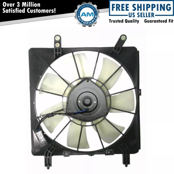 AM Autoparts Air Conditioning A/C Condenser Cooling Fan Assembly for