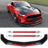 Universal Front Bumper Lip Chin Spoiler Splitter Diffuser Guard Wing