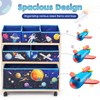 kids Toy Storage Organizer with Wheels, Utility Rolling Cart with