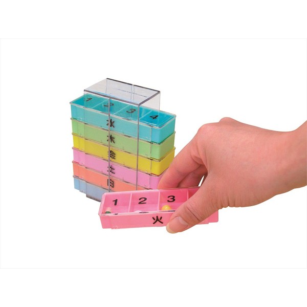 Kowa Seisakusho MC01 Teikob Medicine Container for 1 Week
