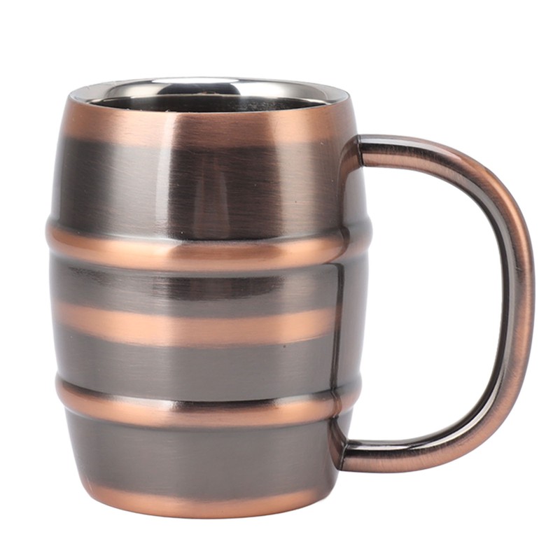 Stainless Steel Beer Mug Double Layer Insulation Multipurpose Safe Ergonomic