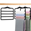 Closet Organizers and Storage,2 Pack Pants Hangers Space Saving,Velvet Hangers,