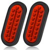 Linkitom 6 Inchs Submersible Oval LED Stop/Turn Trailer Tail Light