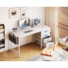 Casaottima 48-Inch Computer Desk with 4 Fabric Drawers — Home