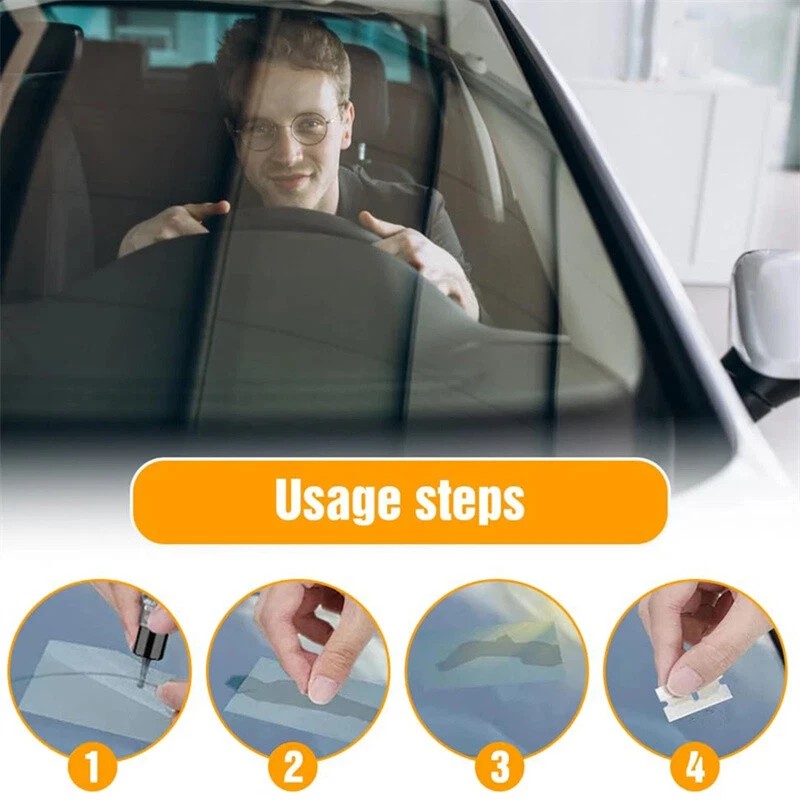 Automotive Glass Repair Kit Fluid Fix Car Windshield Resin Chip