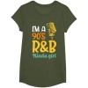 I'm a Men's 90's R&B Hip Hop T-ShirtColor: Women-olive green,