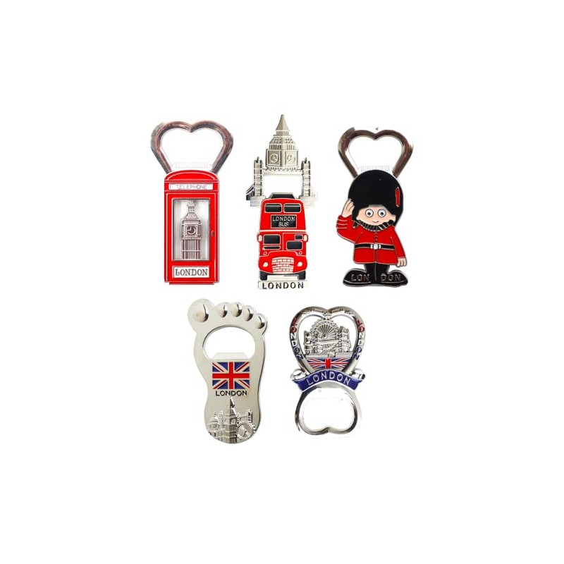 Best Mix of Famous UK Britain London Icons Fridge Magnet