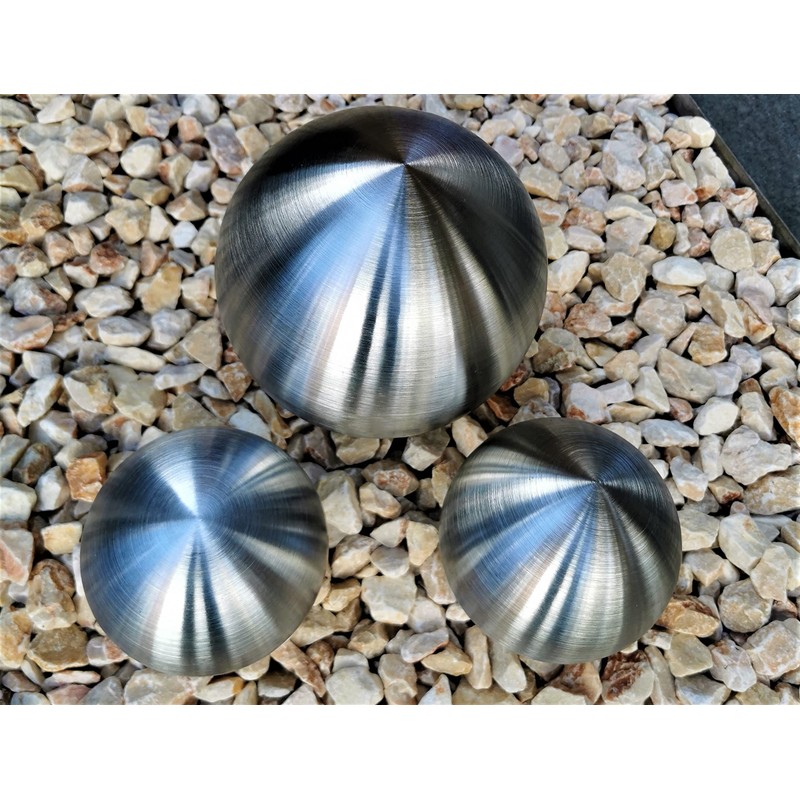 Jürgen Bocker Garden Ambiente Decorative Baubles Set of 3 Stainless