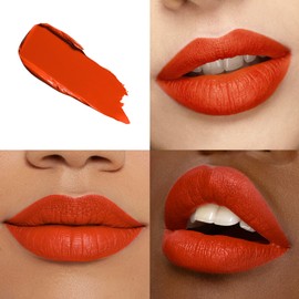 HOOMUSS Red Lipstick Set Long Lasting 3Pc Matte Liquid Lipsticks for Women Non Transfer Smudgeproof Red Orange Berry Lipstick Kit Cruelty Free Lip Color, 13/51/66