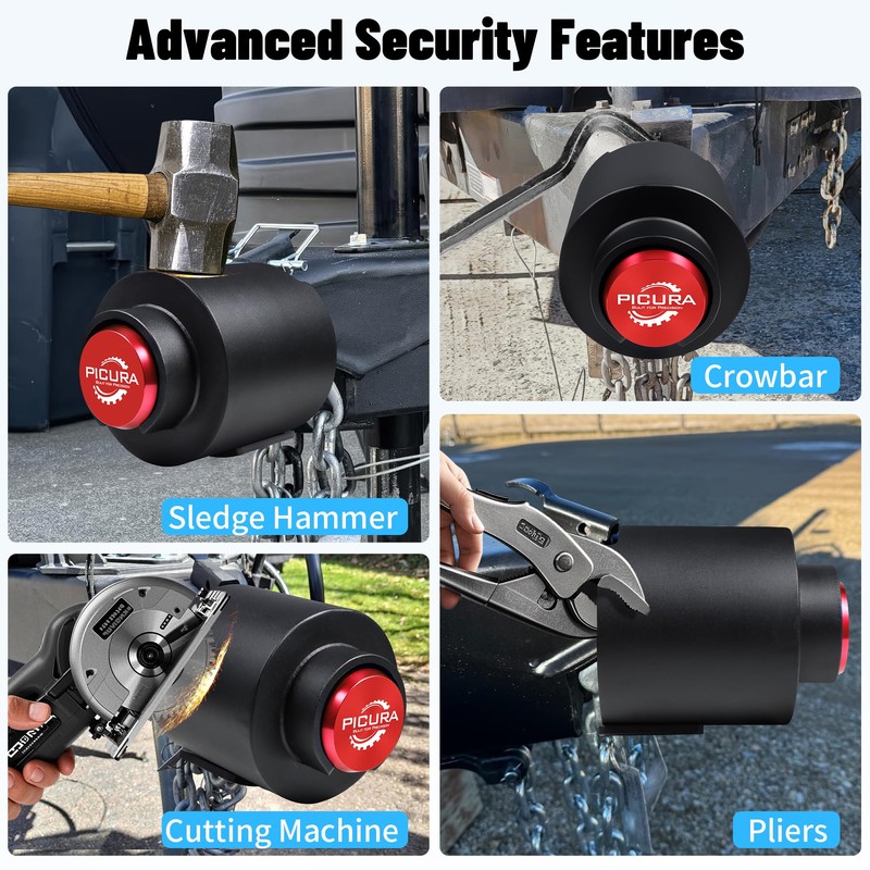 2025 Upgraded Trailer Hitch Locks Fits 2 5/16 Inch Coupler,