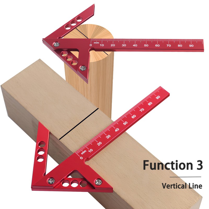 Centre Finder, Line Ruler Made of Aluminium Alloy, Centring Ruler,