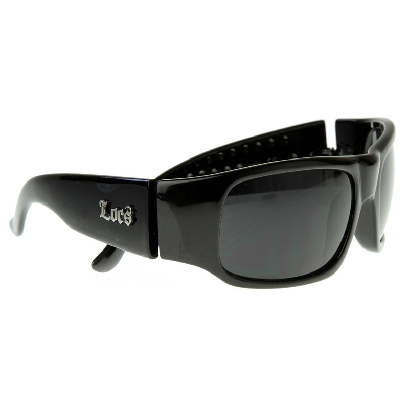 Hard Core Shades Classic Gangsta Locs Sunglasses (Black)