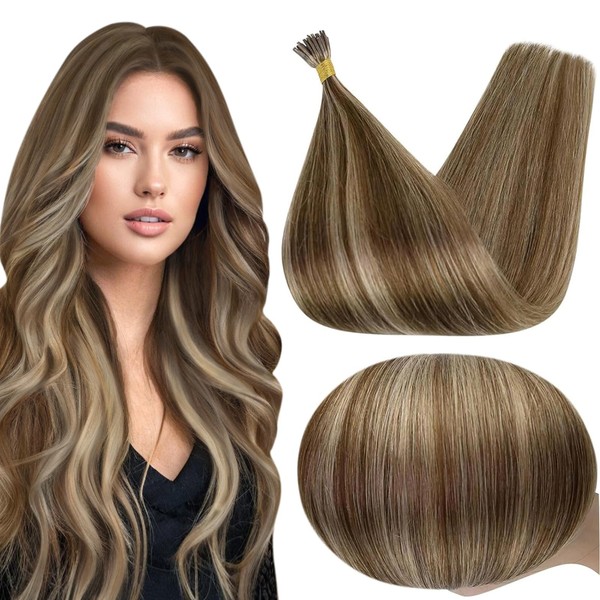 Full Shine I Tip Hair Extensions Human Hair Color 3/27