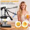 Shcazhcx Cast Iron Juicer, Fruit Squeezer with Stainless Steel Parts
