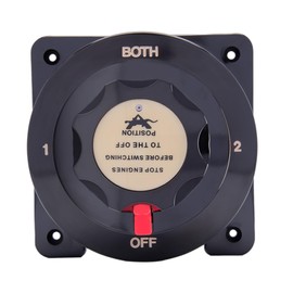 Marine Heavy Duty Dual Battery Selector Switch,Boat Safety Disconnect Switch Battery Master Switch Isolator ​for Power Disconnect Cut Off