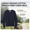 Allmade Unisex Organic French Terry Crewneck Sweatshirt, Night Sky Navy,