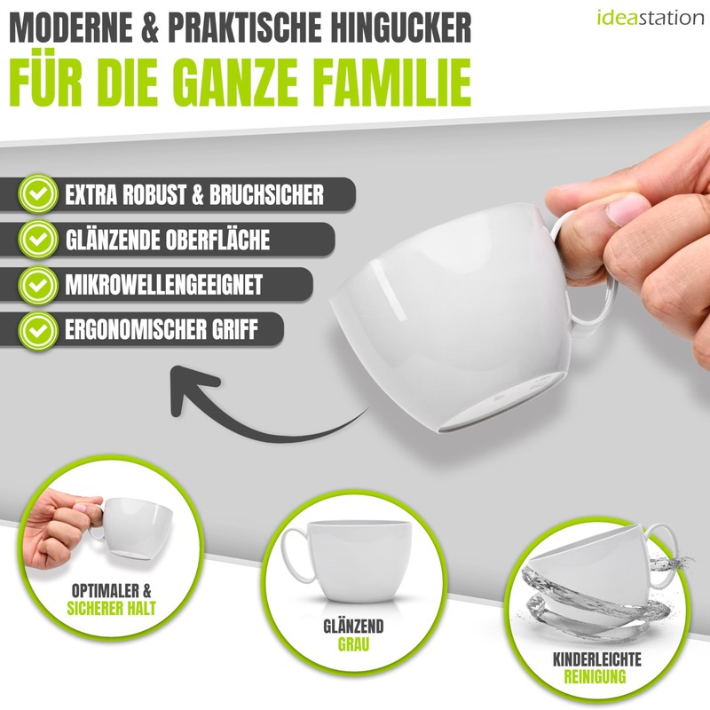 idea-station Plastic Cups Set of 12 – 200 ml –
