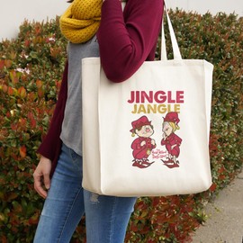 GRAPHICS & MORE Year Without a Santa Claus Jingle Jangle Grocery Travel Reusable Tote Bag - Large