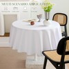 BYDOLL Table Cloth Round 60 Inch Tablecloth Fits Max50 Inch