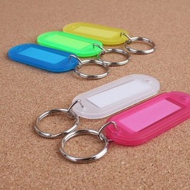 Management Office Color Oval Name Tags (5 Pieces) with Round Ring Attachment / 관리실 원형고리 부착 컬러 타원 이름표 명찰 5EA