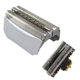 51S Silver 8000 Series Shaver Foil Replace Head w/Plastic Sealed Packaging Replacement for Br-aun 590cc-4 8385 C&R 8374 8377 5643 5644 5645 by Qbahip